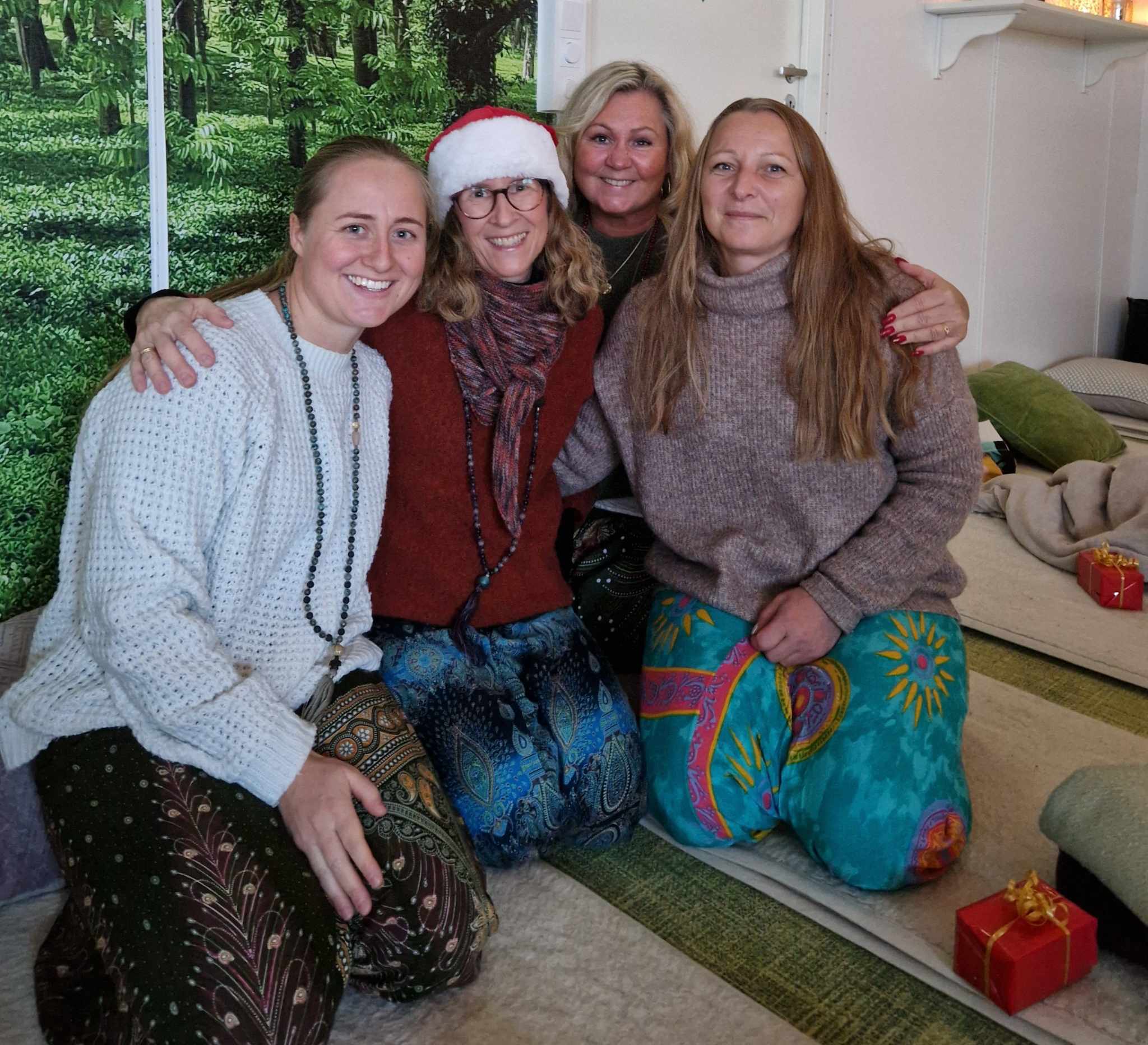 Gruppe på terrasse